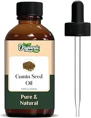 Organic Zing Cumin Seed (Nigella Sativa) Oil | Pure & Natural Carrier Oil for Skincare, Hair Care, Aroma & Diffuser - 30ml/1.01fl oz