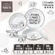 【美國康寧 CORELLE】SNOOPY史努比幸福旅程黑白6件餐具組