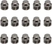 Metal Cord Locks for Drawstrings round Cord Stopper Gunmetal Double Hole Spring