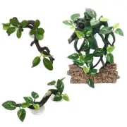 Suction Cup Terrarium Corner Branch Artificial Tree Plant for Snake Bearded