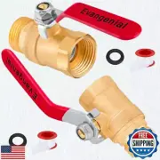 Evangenial 2-Pack Garden Hose Shut Off Valve,No Restricted-Flow Water Shut-Of