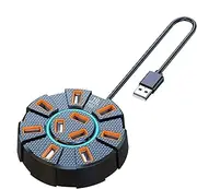 USB Hub 4k Docking Station, Multiport USB Hub, Computer USB Port Hub, USB Data Transfer Hub, USB Card Reader for Printer, USB 3.0 Hub for Printer Camera with 5gbps Data Transfer Speed