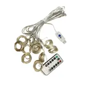 USB Remote Control Copper Wire Curtain String Lights for Christmas Decor 3*2 of 200 LED purple