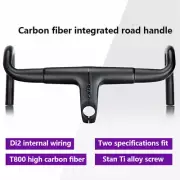 Integrated Carbon Handlebar Stem One-body Road Bars Drop Bar for 28.6/31.8 Fork