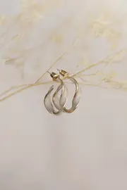 [PUP38] Clementine Earrings - White white