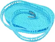 KOMBIUDA 5m Adjustable Windproof Nylon Clothesline Rope Drying Line with Partition Design for Outdoor Camping and Laundry Use Random Colors