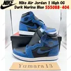 Nike Air Jordan 1 High OG Dark Marina Blue 555088-404 Men's Size