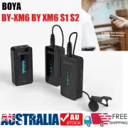 BOYA BY-XM6 BY XM6 S1 S2 Wireless Lavalier Microphone for Smartphone Camera