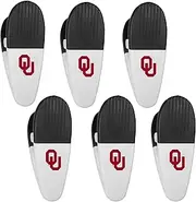 Siskiyou Sports NCAA Oklahoma Sooners Chip Clip Magnets, 6pk White, One Size