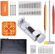 Watch Link Remover Kit, Ohuhu 142pcs in 1 Link Remover Repair Tool, Watch Band Strap Link Pin Remover with 3 Extra Pins, Spring Bar Tool Set with Extra 4 Tips Pins, 126PCS Extra Watch Band Link Pins
