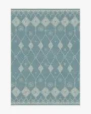 150' x 215' | Machine Washable Runner Rug | Kid & Pet Friendly | Indoor Rug | Lumia Pale Blue Rug | Ruggable