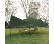 Manan Waterproof Tarp Canvas Tarpaulin Heavy Duty Poly Camping Shelter Canopy