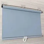 Suction Cup Roller Blind,Blackout Curtains,Sunshade Blackout Curtain,Retractable Balcony Sun Shade,Window Sun Protection Roller Blind,Privacy Screen Sun Protection (W90×H200cm/35×78.7in,Gray)