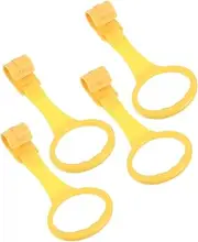 BIUDECO 4Pcs Stand Up Pull Rings Durable Crib Hanging Portable Cot Rings for Walking Assistance Random Color for Playpens and Learning to Walk
