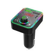 Bluetooth 5.0 Car Wireless FM Transmitter 2 USB PD Charger Adapter AUX Hand-Free