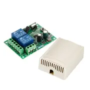 KR2202 433MHz AC 85-250V 2CH RF Remote Control Switch Controller + RF Relay Receiver For Light Garage Door Opener