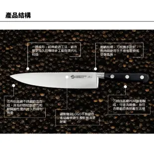 【SANELLI 山里尼】CHEF 鍛造彈性片魚刀 25CM 生魚片刀(158年歷史100%義大利製 手工鍛造一體成形)