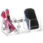 Premium Clear Acrylic Magnetic Dry Erase Whiteboard Marker Holder Cube Set