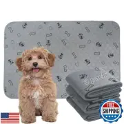 3 Pack 34x36 Reusable Puppy Pads with Puppy Blanket,Dog Pad Washable Waterpro