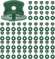 50 Pcs Greenhouse Twist Clips,Plastic Greenhouse Fixing Clips and Washers Greenhouse Accessories Extender Corner Clips for Aluminium Greenhouse Securing Insulation Bubble Netting Shading