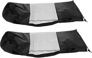 Abaodam 2 Pcs Yoga Mat Storage Bag Fitness Tote Bag Yoga Mat Holder Storage Container Sports Fitness Supply Black Oxford Cloth