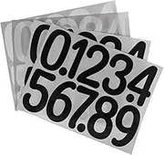 HOMSFOU 4 Sheets Self Adhesive Number Stickers Large Trash Can Numbers for Indoor Outdoor Use Visibility for Address Signs Bins