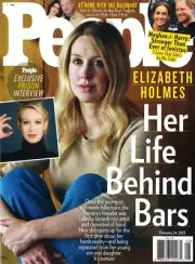 PEOPLE MAGAZINE - FEBRUARY 24, 2025 - ELIZABETH HOLMES. HER LIFE BEHIND BARS