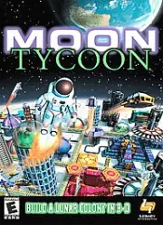 MOON TYCOON - PC CD-ROM Game Sim Simulation 2 Discs Set, 2001, Scholastic