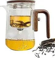 Steeper Tea Steeper - With Glass Tea Infuser, Witchcraft Strainer, Steeper For Loose Tea | Heat Resistant Loose Tea With Wooden Handle, Strainer