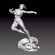 1/24 resin figure model Amazing Female Warrior Mercenary unassembled unpainted