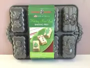 Nordic Ware New Holiday/Christmas 8 Mini Loaf Baking Pan New Cast Aluminum USA