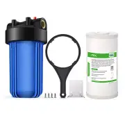 10 Inch Home Whole House Water Filter Housing System 10" x4.5" PGC PP CTO Carbon