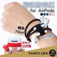 在飛比找momo購物網優惠-【FANCY LIFE】airpods 磁吸防丟繩(耳機掛繩