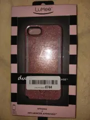 LuMee Duo Instafame Lighted Case For IPhone 8/7/6 - Rose Glitter