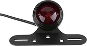 Indicators Flowing Turn Signal Motorcycle Tail Brake Light Stop Light Red Tail Brake Stop Light Bulb for Harley Chopper Bobber Car Styling Turn Signal Indicator (Color : Black)