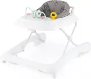 Foldable Baby Walker, 3 in 1 Toddler Leaning-Seated Walk-Behind with Adjustable