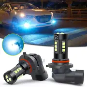 8000K Ice Blue 9006 HB4 LED Fog Driving Lights Bulbs For Mazda 3 CX-9 2007-2013