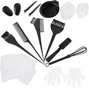WEKADRIN 1set Hair Tinting Tool Kit Professional Dyeing Supplies for Salon Home Use Includes Bowls Combs Ears Easy to Clean Suitable for All Hair Types Heat Resistant