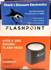 Flashpoint eVOLV 200 Round Flash Head - FPLFEVRH - NEW FREE/FAST SHIP