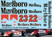 1/12 DECALS for ALFA ROMEO 179 / 179C 1979 1980 1981 DECAL TBD311