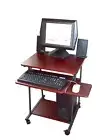 STS5806 24" Small Computer Desk with keyboard tray for small spaces