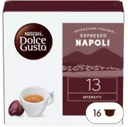 NESCAFE DOLCE GUSTO Espresso Napoli Instant Coffee | 16 Capsules/Pods in Box