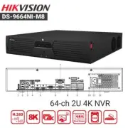 Hikvision DS-9664NI-M8 4K 64CH NVR Security Network Video Recorder 8 SATA Ports