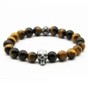 Real Tiger Eye Bracelet Strength Courage Luck Wealth Gemstone Bracelet Men Women