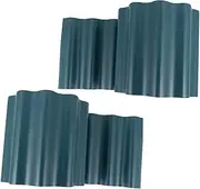 HANABASS Lawn Garden Borders 2 Pack Plastic Landscape Edging Border Fence Garden Decor for Courtyard Light Portable No Peeling or Corrosi