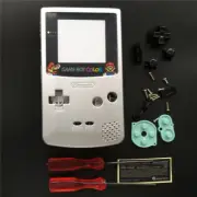 GBC Nintendo Game Boy Color Housing Shell Screen Silver Mario USA!