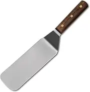 HIC Harold Import Co. 60109 Dexter-Russell Burger Turner, Stainless Steel with Walnut Handle, Made in The USA, 8-by-3