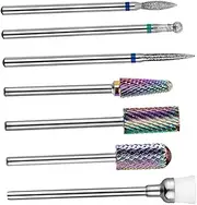 SHERCHPRY Set of Pcs Manicure Tungsten Steel Grinding Heads Nail Bits Nail Supplies for
