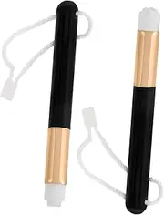 Outanaya 2pcs Nose Cleaning Brush Raised Head Scrubber for Blackhead Removal Convenient Hanging Design for for Makeup Brushes