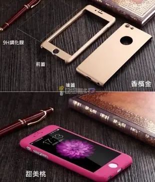 數碼三c 超防護 360度全包覆手機殼+鋼化膜 iPhone8 7 7plus 6 6S Plus保護套 4.7 5.5